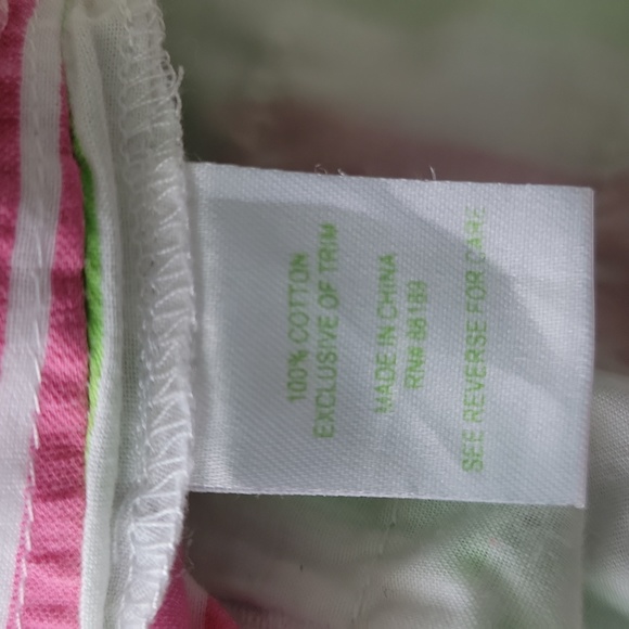 Lilly Pulitzer Originals Women's 8 Shorts Seersucker Cotton - Picture 7 of 7